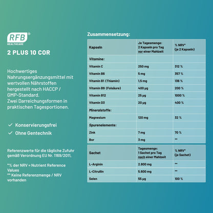 2 PLUS 10® COR - RFB HealthCare GmbH